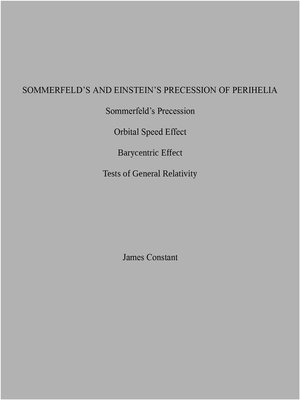 cover image of Sommerfeld's and Einstein's Precession of Perihelia